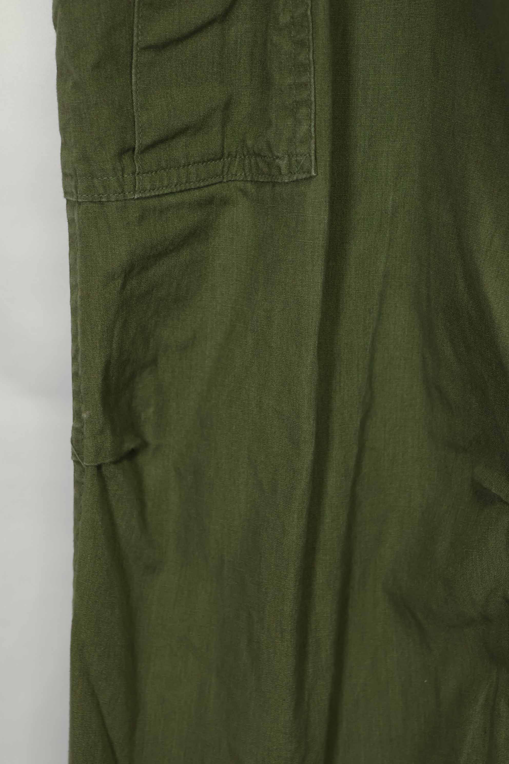 推定1967年契約　3rd Model ノンリップストップ　ジャングルファティーグ　パンツ　M-R　中古品