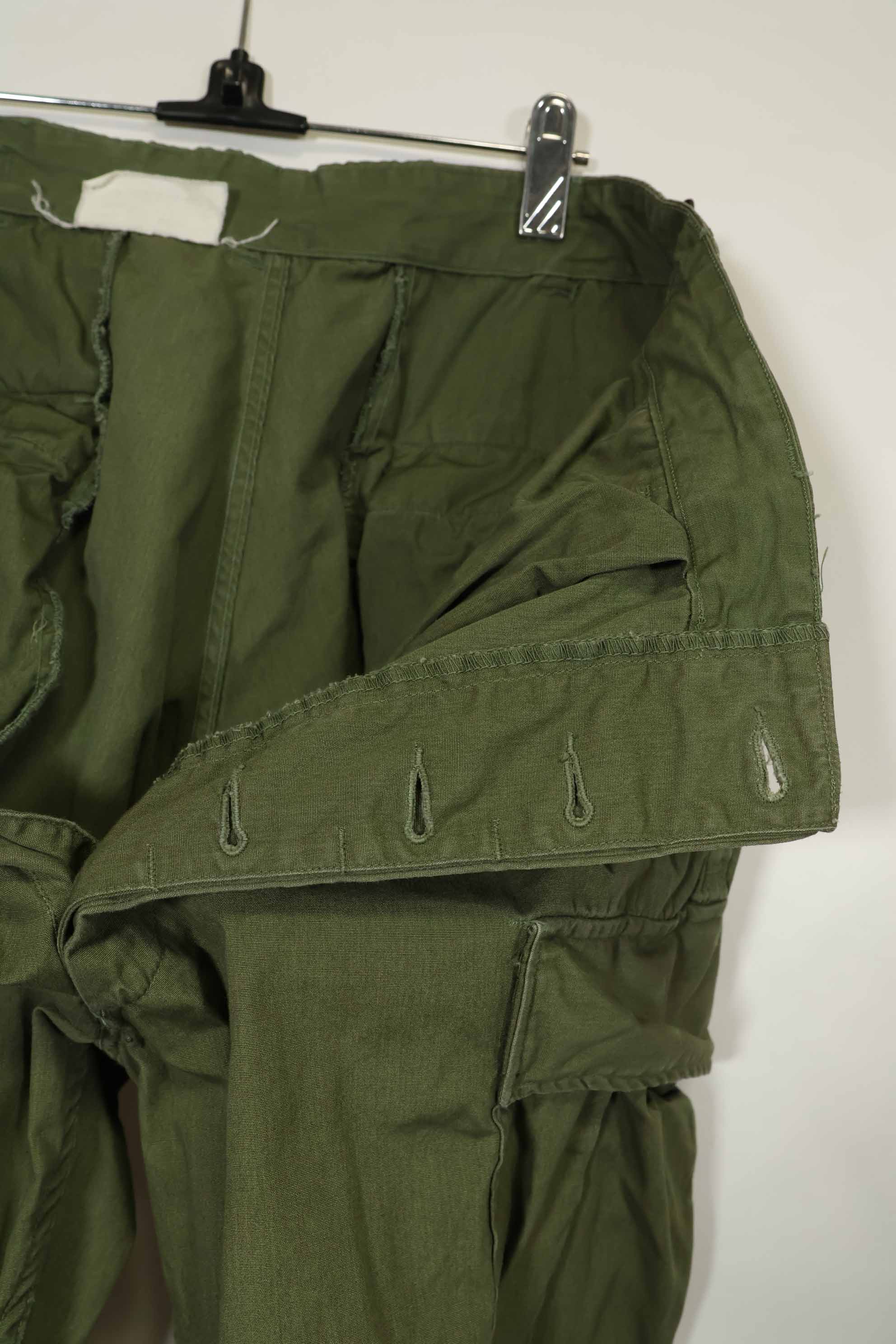 推定1967年契約　3rd Model ノンリップストップ　ジャングルファティーグ　パンツ　M-R　中古品