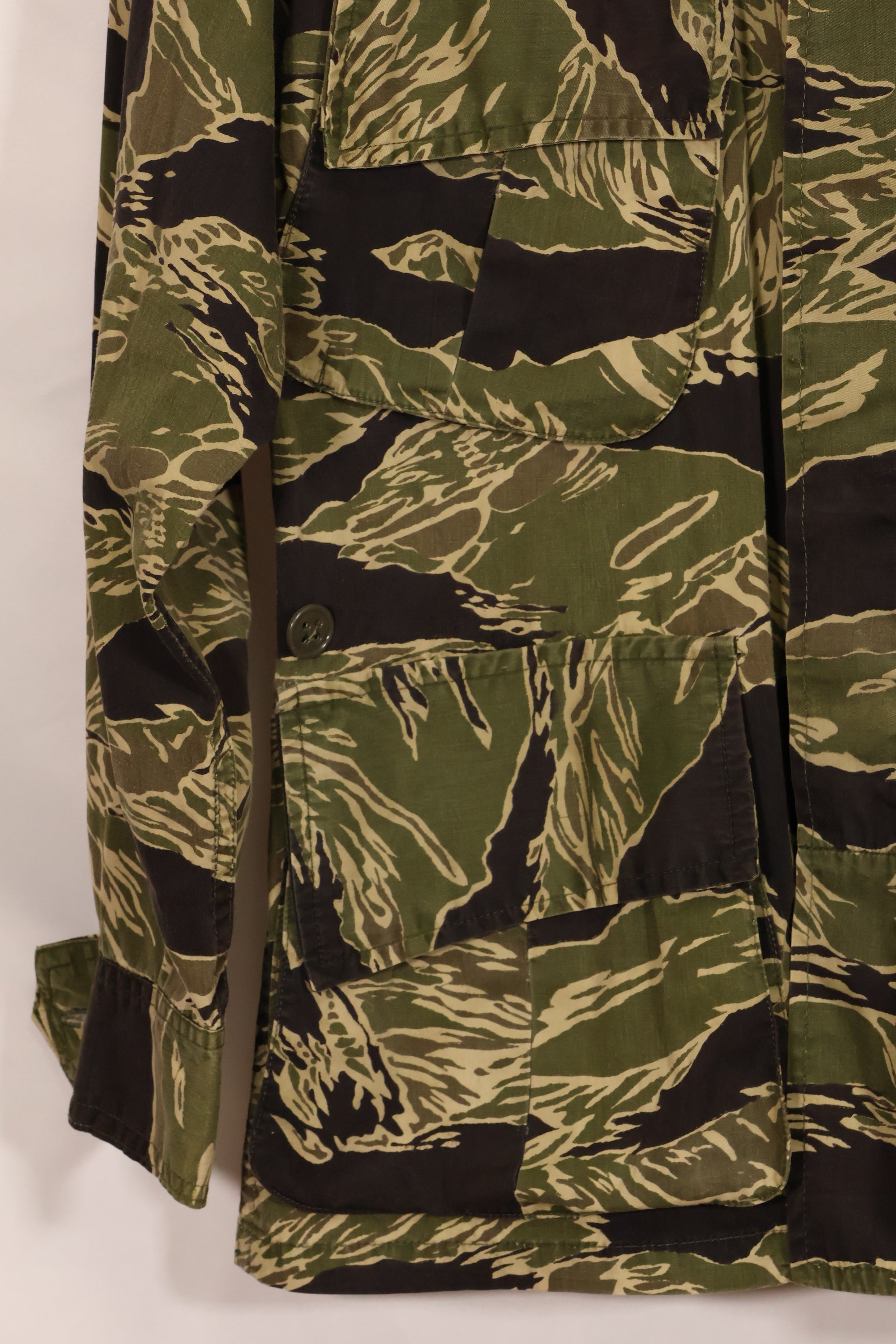 1960年代　ライトウェイト生地　沖縄タイガー　ジャングルファティーグカット　ジャケット　中古品