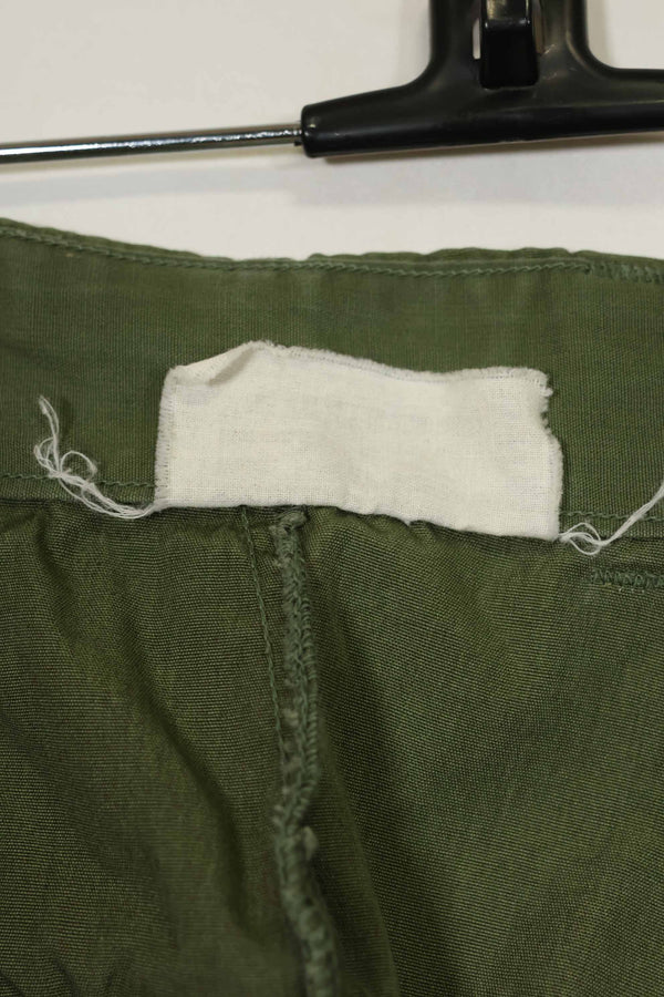 推定1967年契約　3rd Model ノンリップストップ　ジャングルファティーグ　パンツ　M-R　中古品