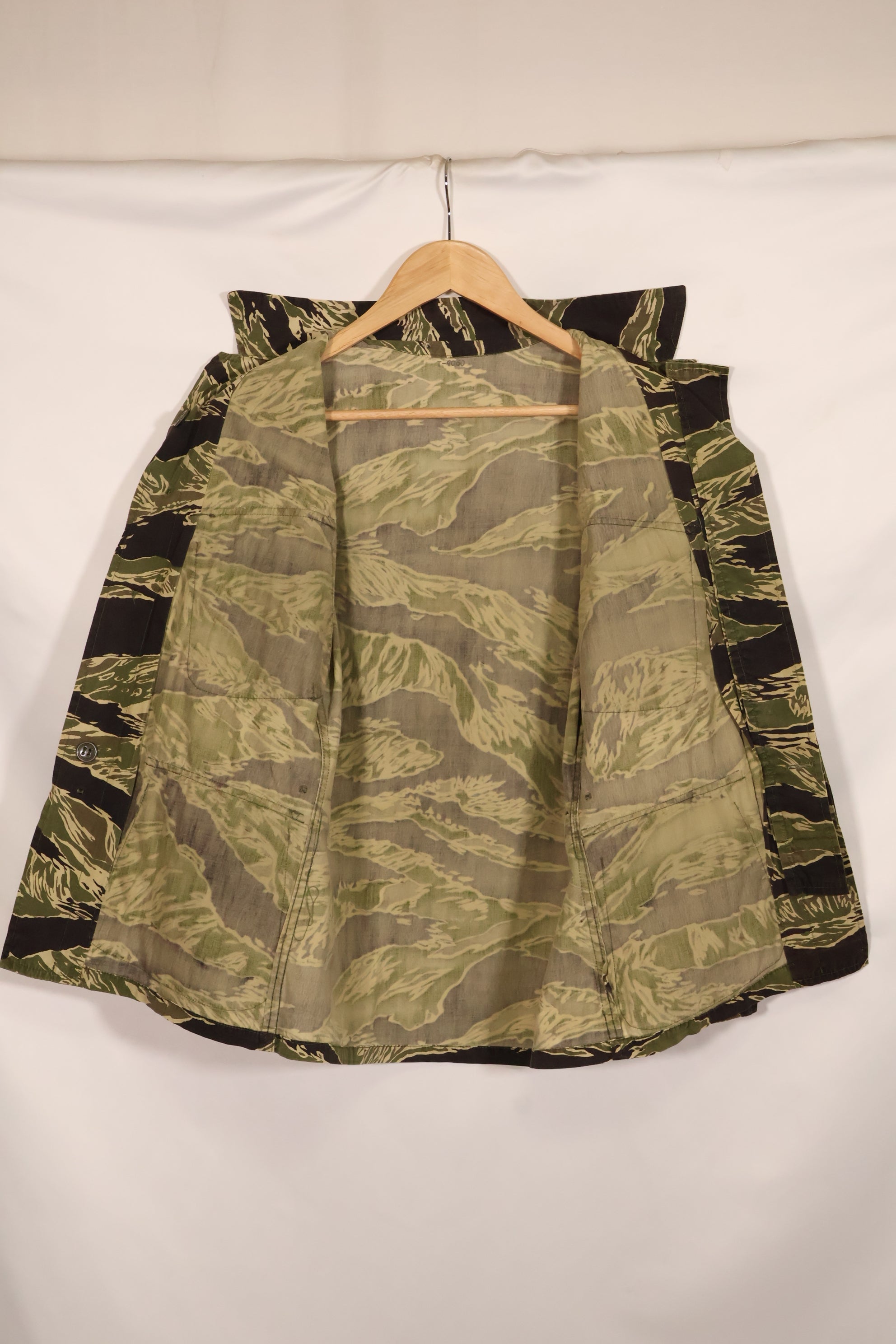 1960年代　ライトウェイト生地　沖縄タイガー　ジャングルファティーグカット　ジャケット　中古品