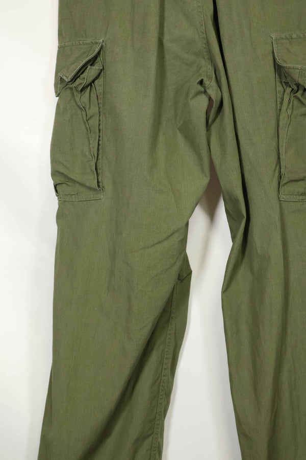 推定1967年契約　3rd Model ノンリップストップ　ジャングルファティーグ　パンツ　M-R　中古品