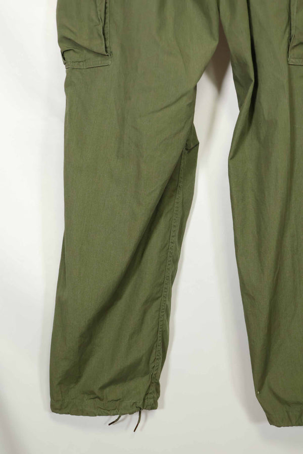 推定1967年契約　3rd Model ノンリップストップ　ジャングルファティーグ　パンツ　M-R　中古品