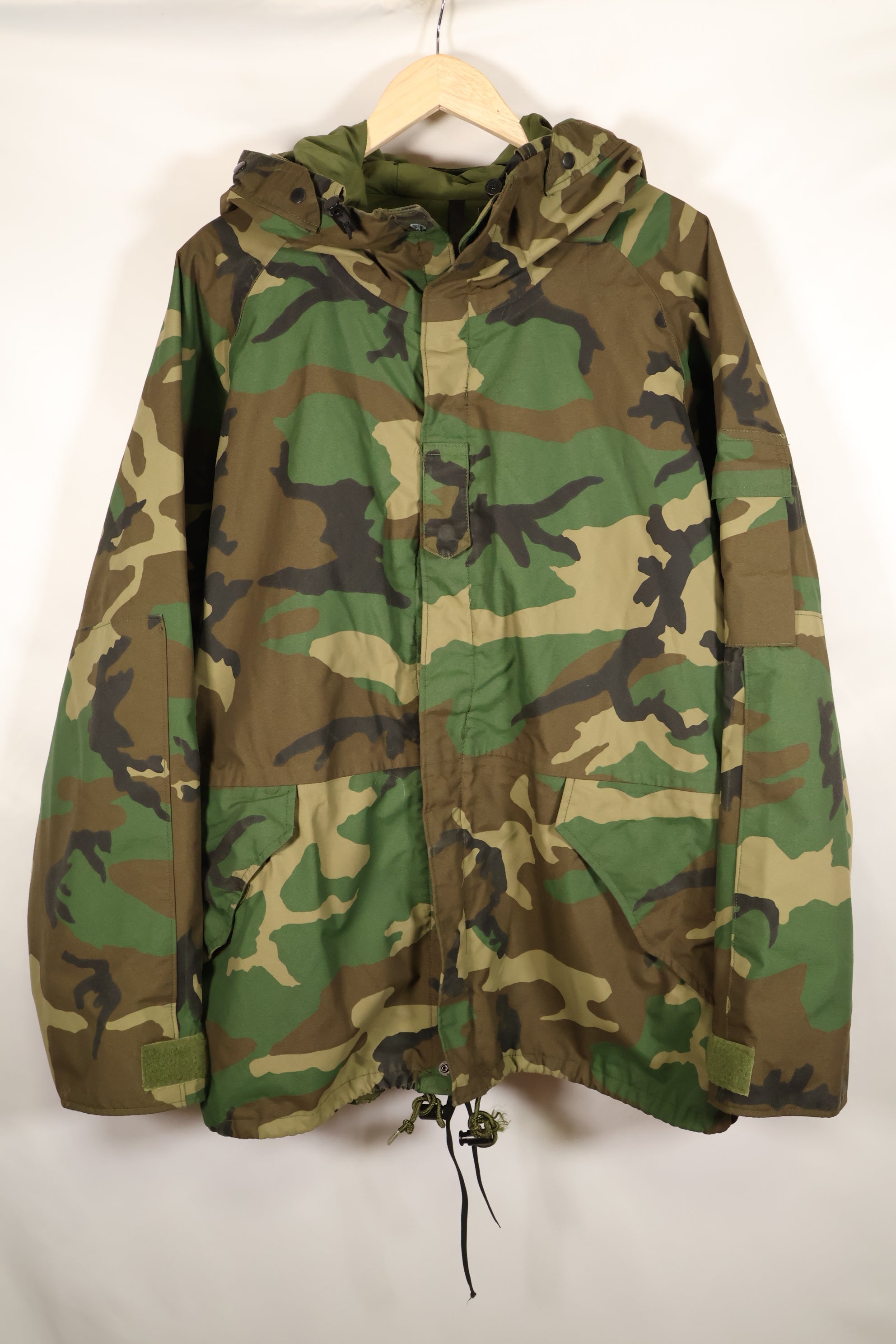 1990年契約 U.S. Army ECWCS 1st Generation ゴアテックスパーカー ウッドランド迷彩 X-Large Regular 中古品