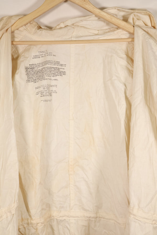 1953 Contract, SMALL, M-1950, Snow Parka, Virtually Unused, Snow Camo　