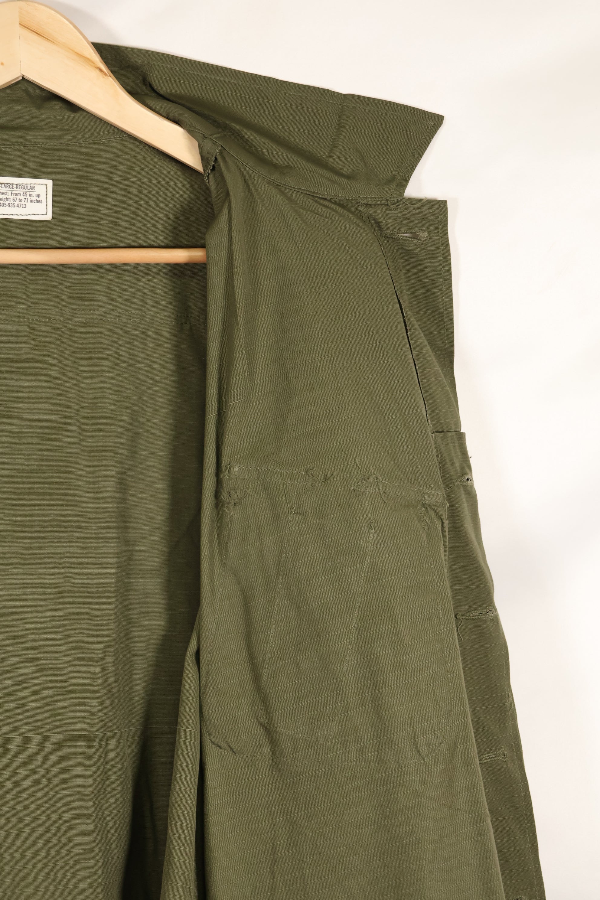 実物　1970年製　X-L-R デッドストック　4th Model ジャングルファティーグ　ジャケット B