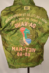 30% OFF [Limited Production] Okinawa Mugi's Embroidered Vietnam War Tour jacket Made of Real Poncho Liner