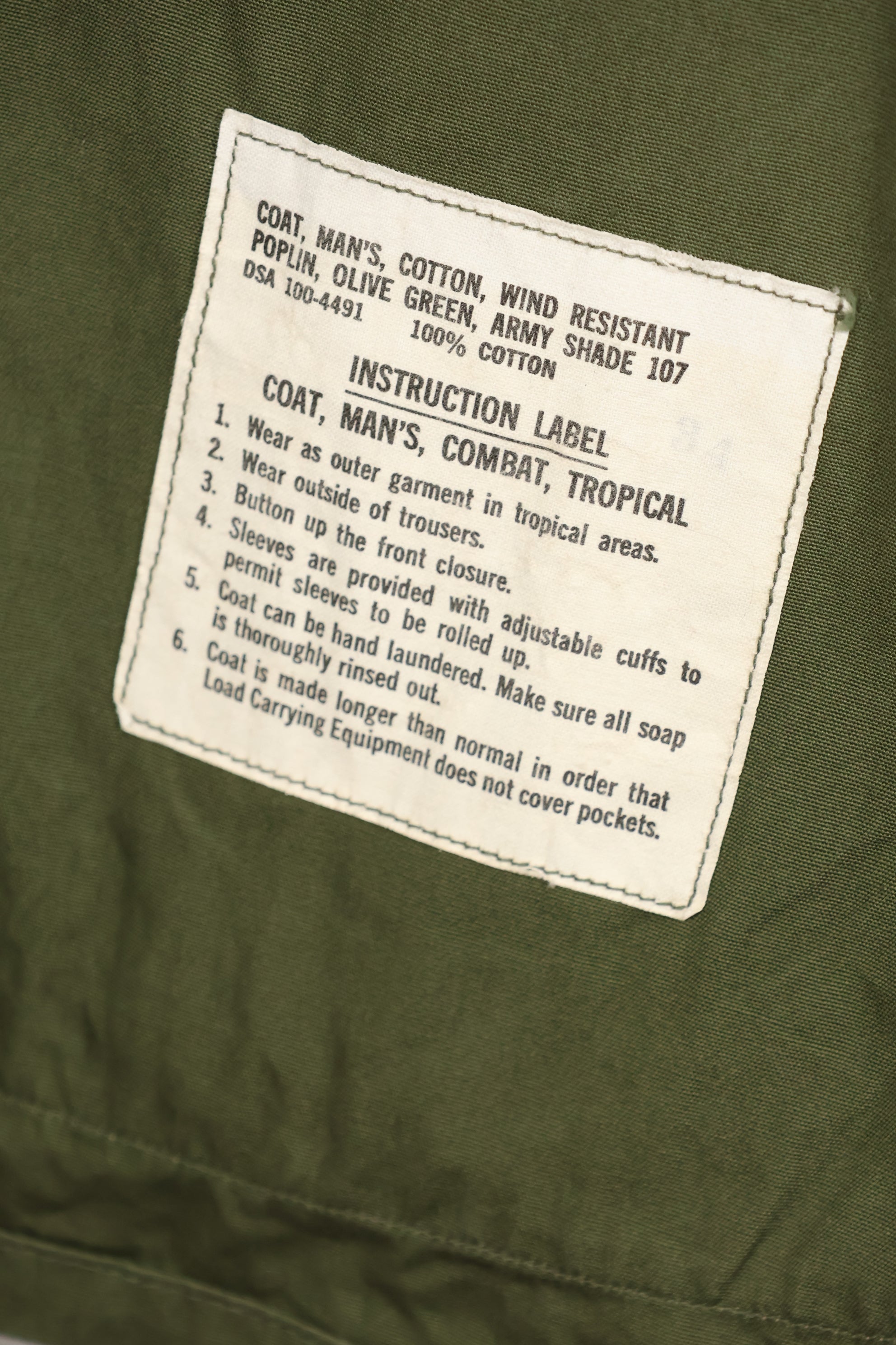 実物　1966〜67年製　X-L-R 3rd Model ジャングルファティーグ　ジャケット 状態良い