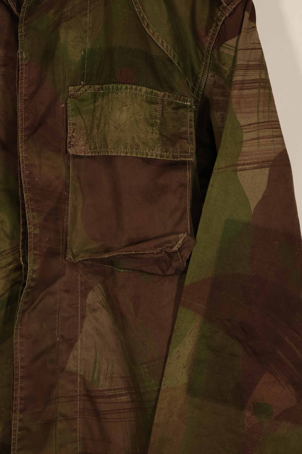 実物　1961年製　ARVN Windproof 迷彩　シャツ　薄手生地　ボタン欠損あり　レア品