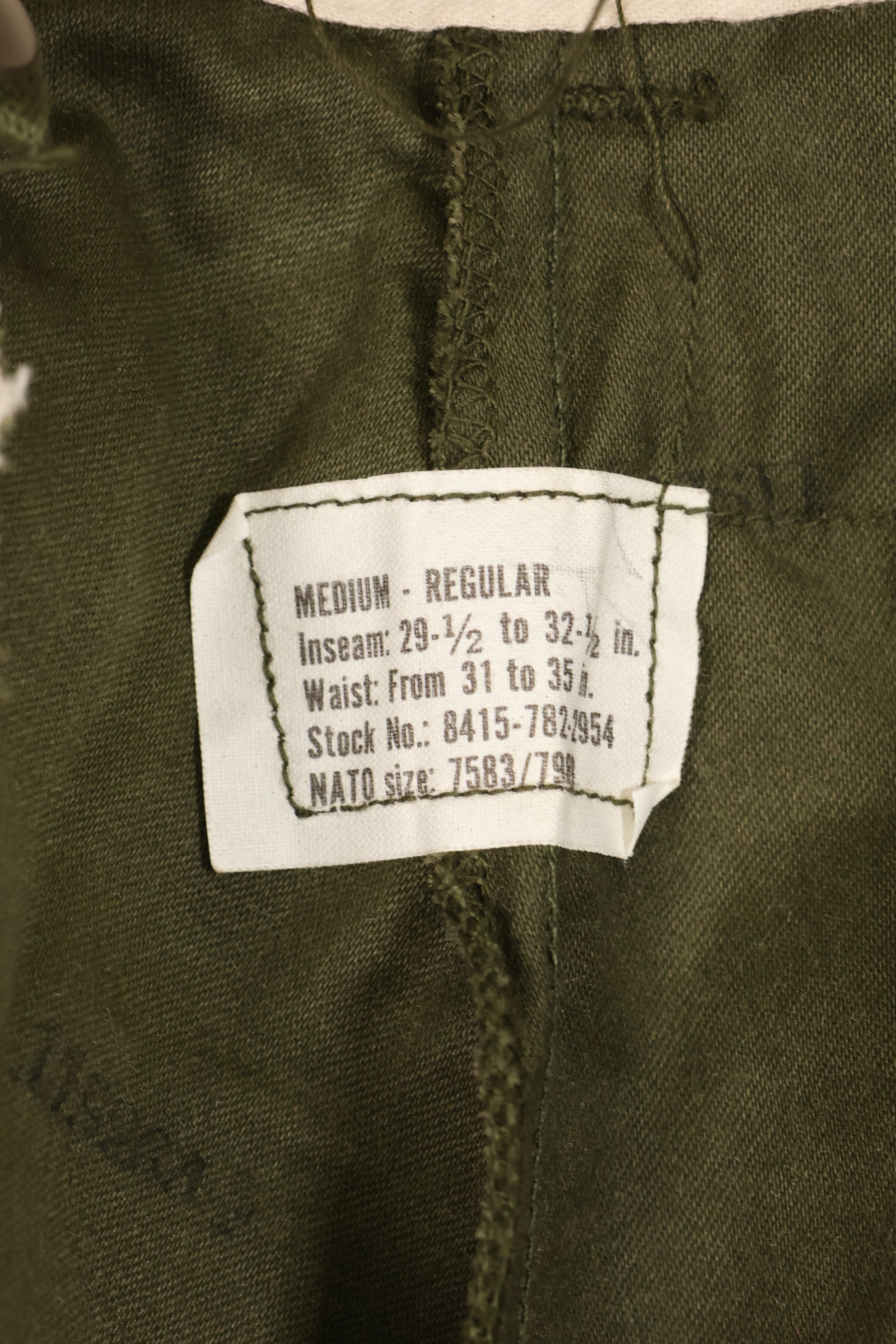 1974 Contract, M-R, Deadstock, U.S. Military, M65 Field Pants, Cargo Pants, Good Condition, NOS