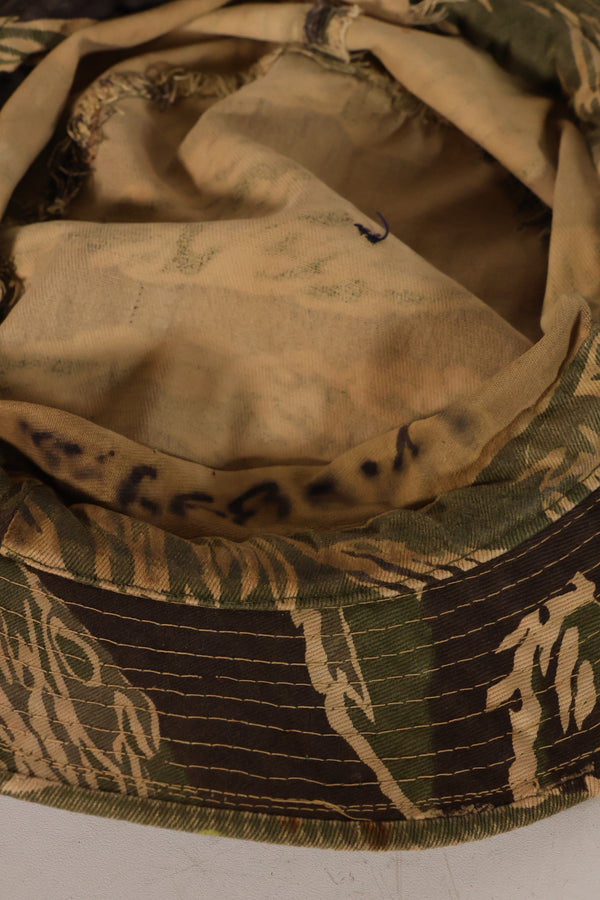 1960年代　CISOカット改造　沖縄タイガーパターン　タイガーストライプ　ブーニーハット　中古品