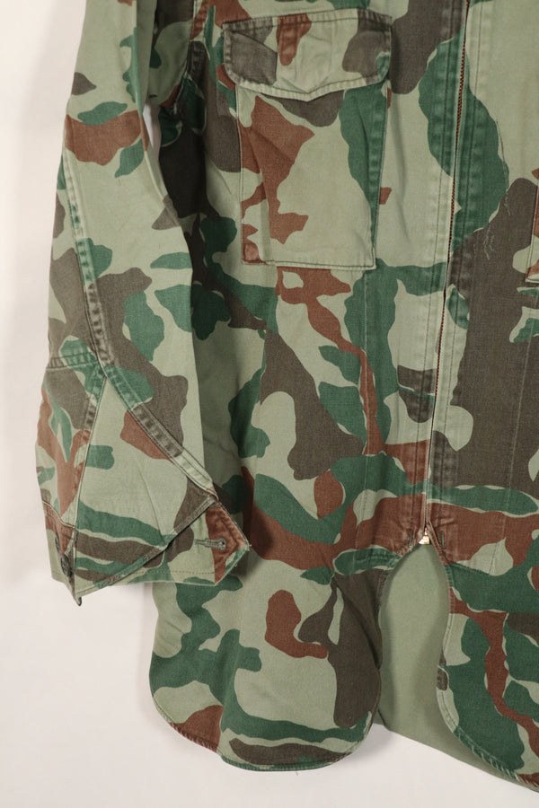 実物　日本国　陸上自衛隊　1980年代　熊笹迷彩　ジャケット　中古品　傷あり