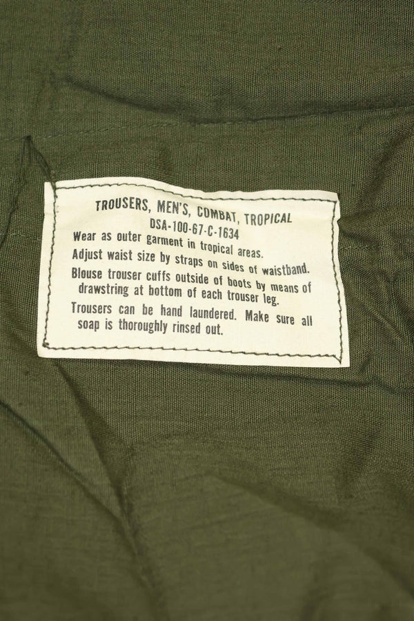 1967年契約　3rd Model ノンリップストップ　ジャングルファティーグ　パンツ　S-L　中古品