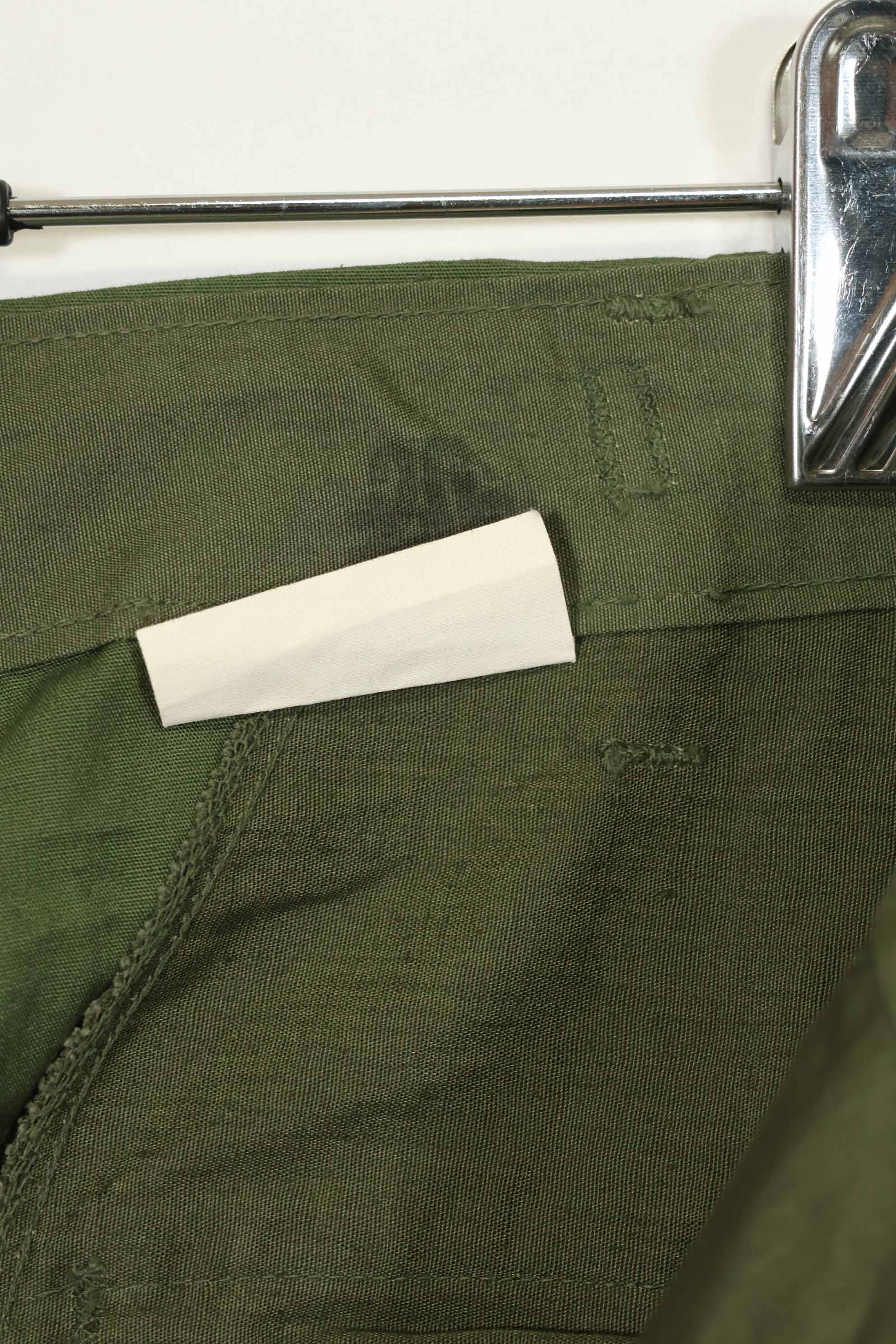 1967年契約　3rd Model ノンリップストップ　ジャングルファティーグ　パンツ　S-L　中古品