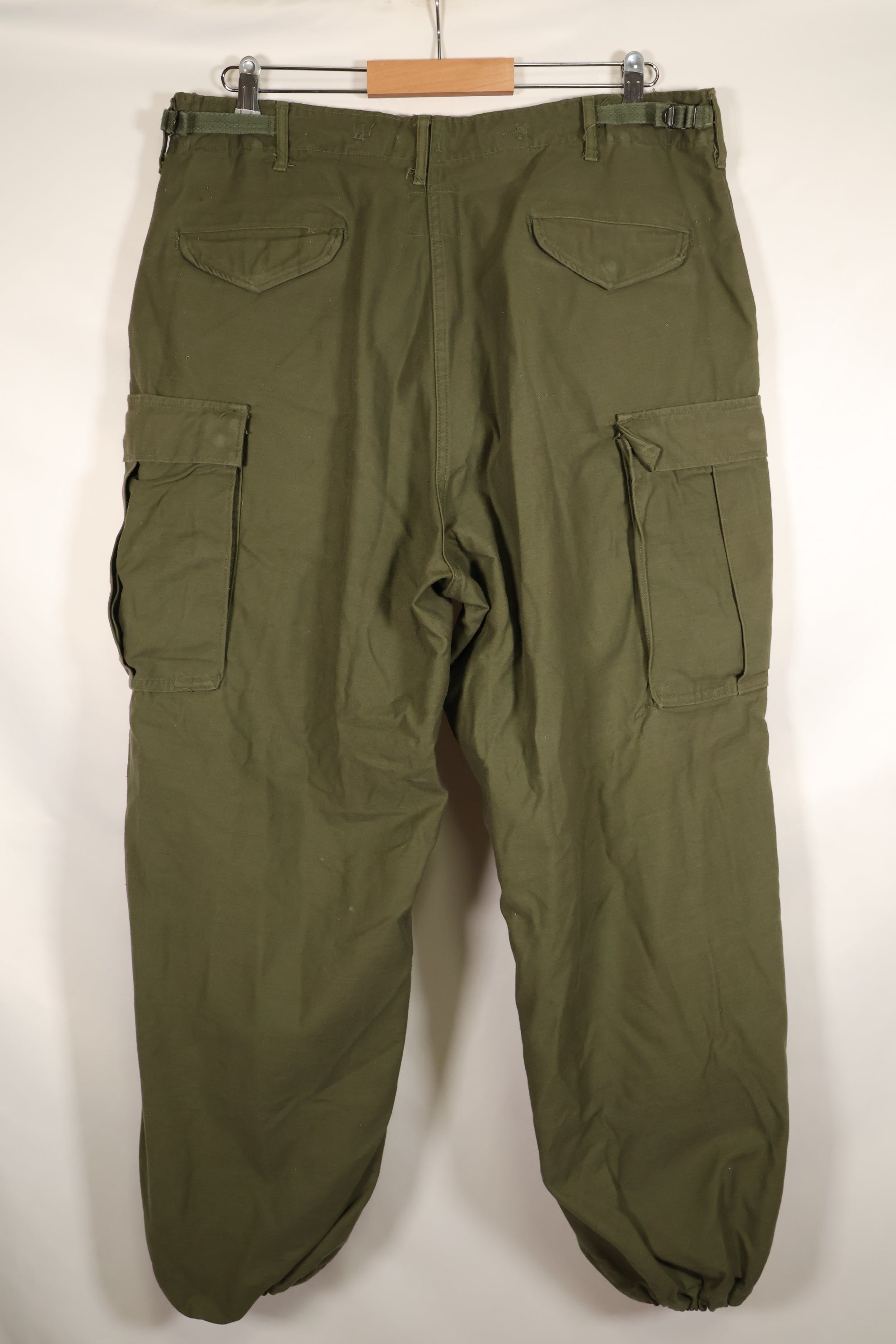 1967 Contract, M-R, Early Production, U.S. Military, M65 Field Pants, Cargo Pants, Hem Altered, Used