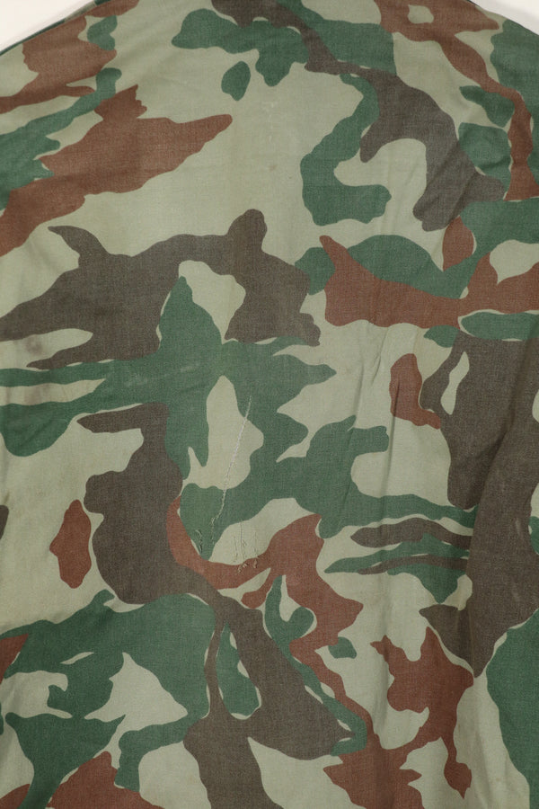 実物　日本国　陸上自衛隊　1980年代　熊笹迷彩　ジャケット　中古品　傷あり