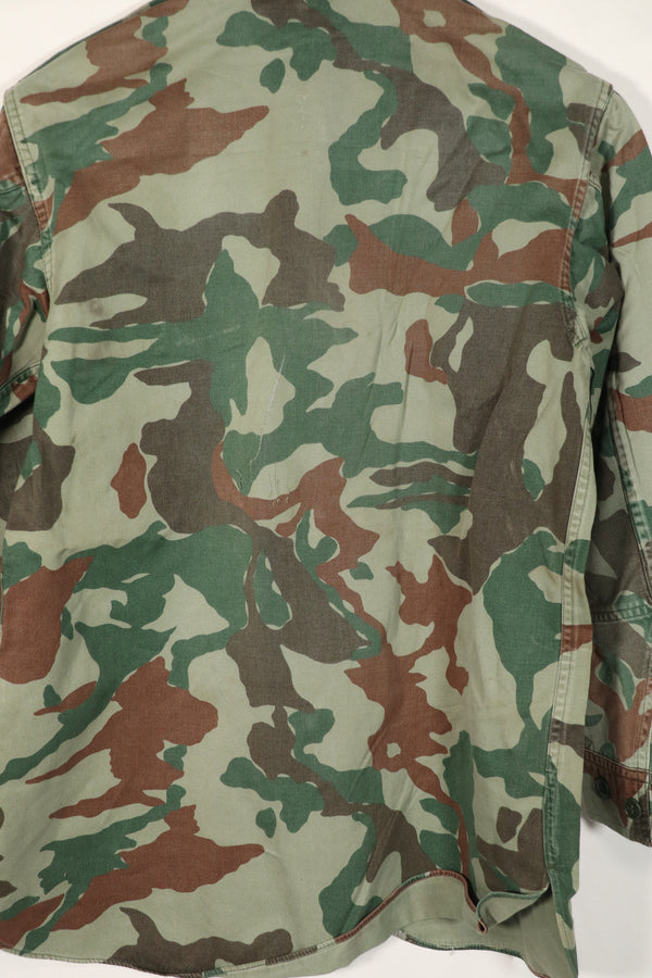 実物　日本国　陸上自衛隊　1980年代　熊笹迷彩　ジャケット　中古品　傷あり