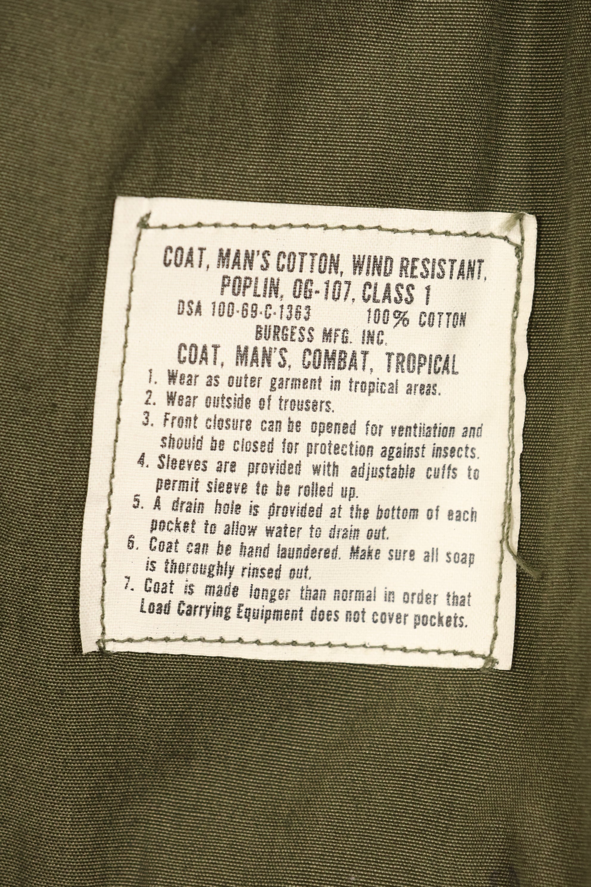 1969 合约版 M-S 3rd Model Jungle Fatigue Jacket（丛林疲劳夹克，非脱脂）。