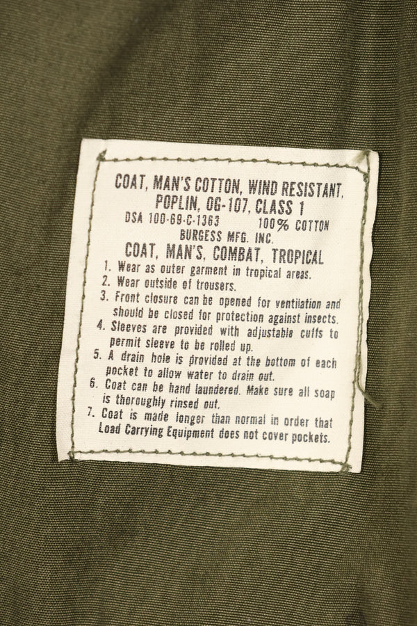 1969 合约版 M-S 3rd Model Jungle Fatigue Jacket（丛林疲劳夹克，非脱脂）。