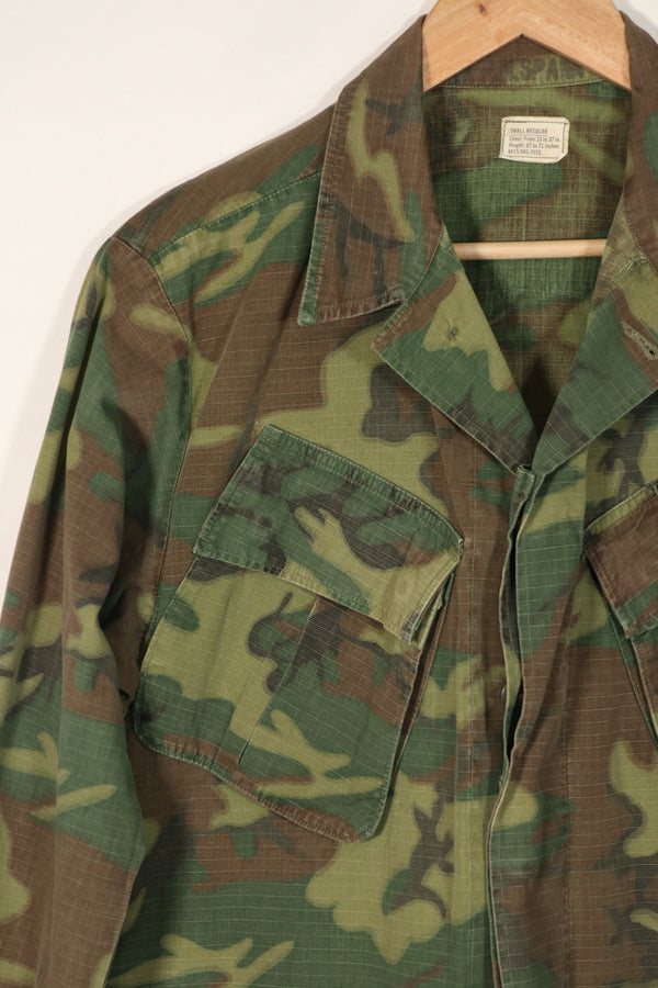 実物　1969年製　リップストップ　ERDL ジャングルファティーグ　ジャケット　中古品　S-R