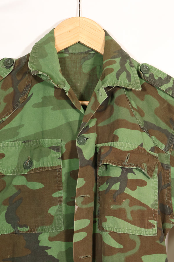 1960年代　ポップリン製　ARVN リーフ迷彩　シャツ　薄手生地　レア品　中古品