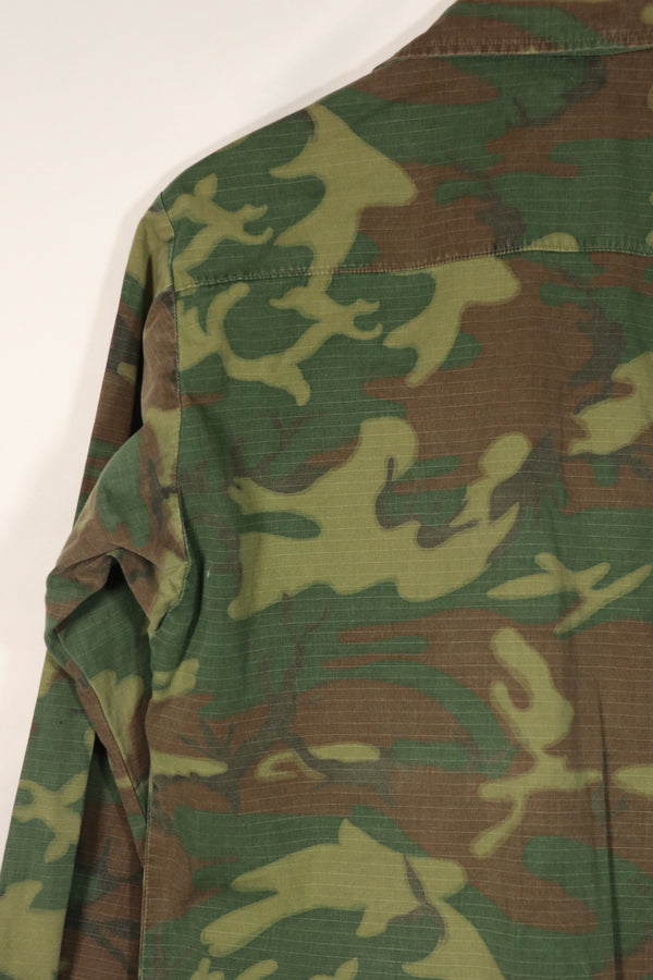 実物　1969年製　リップストップ　ERDL ジャングルファティーグ　ジャケット　中古品　S-R