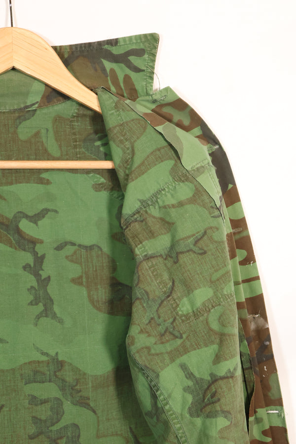 1960年代　ポップリン製　ARVN リーフ迷彩　シャツ　薄手生地　レア品　中古品