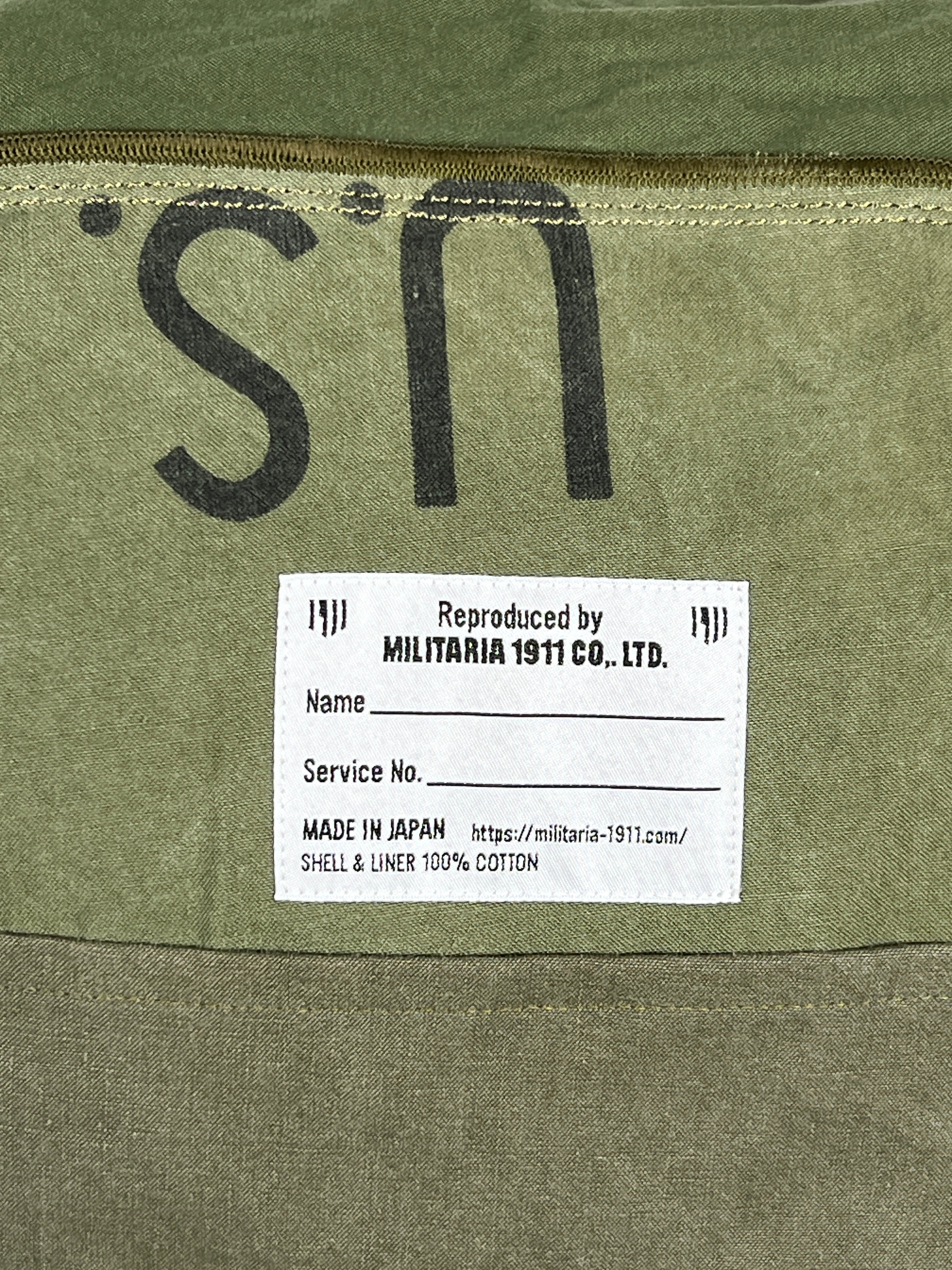 【2024年3月上旬頃納品】MILITARIA 1911 シルバータイガーストライプ　ローカルメイドバッグ　MADE IN JAPAN