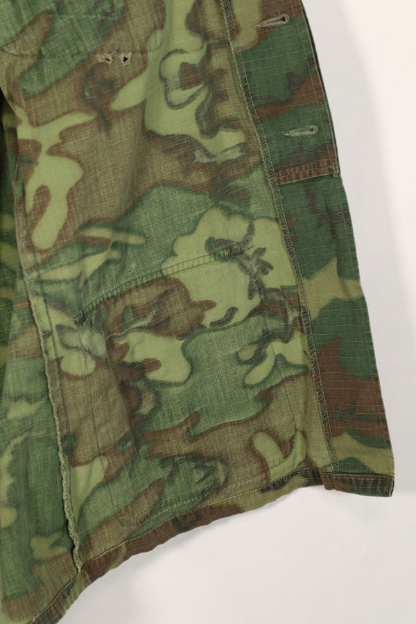 実物　1969年製　リップストップ　ERDL ジャングルファティーグ　ジャケット　中古品　S-R