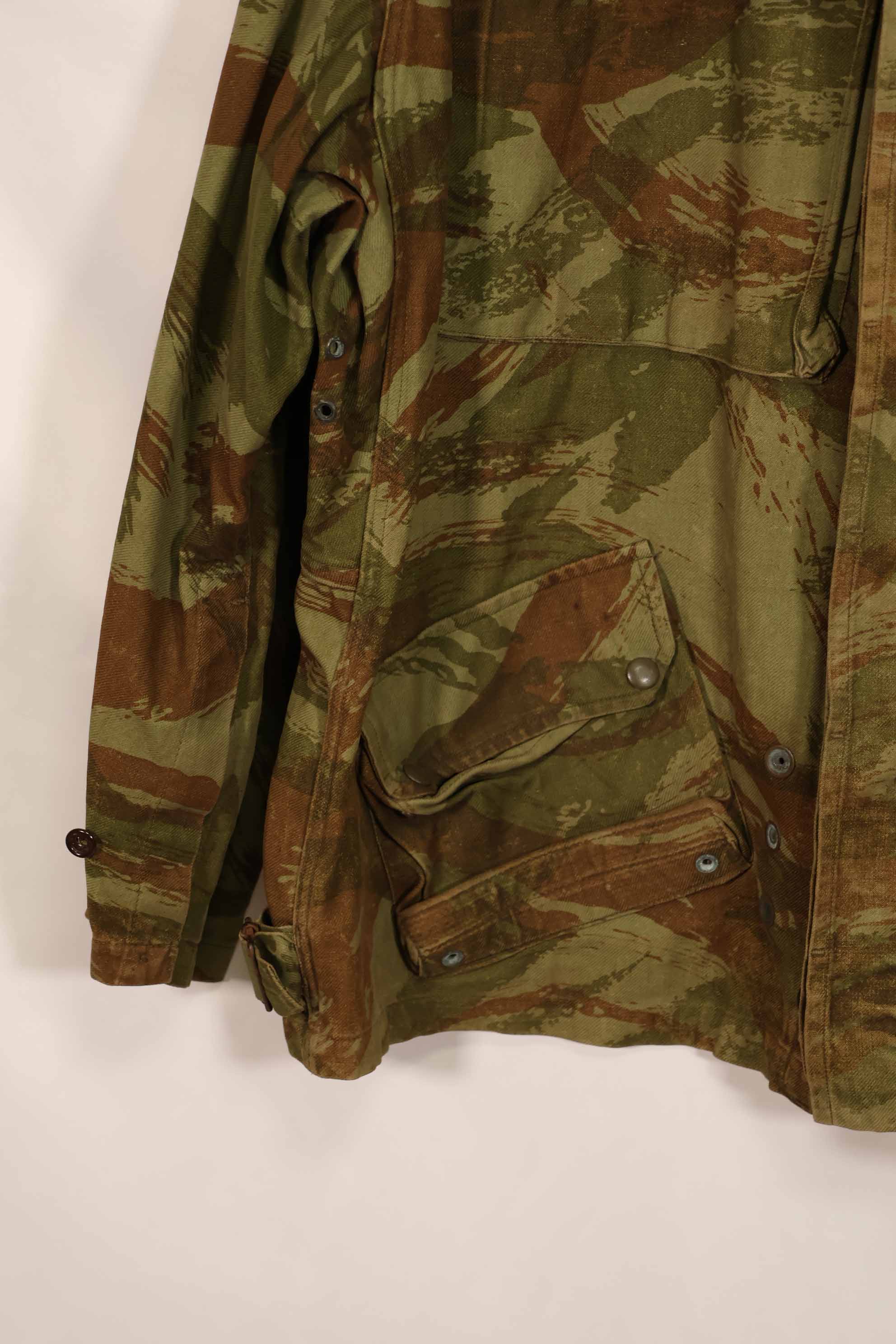 実物　フランス軍　インドシナ戦争　リザード迷彩　TAP 47/54　空挺ジャケット　中古品