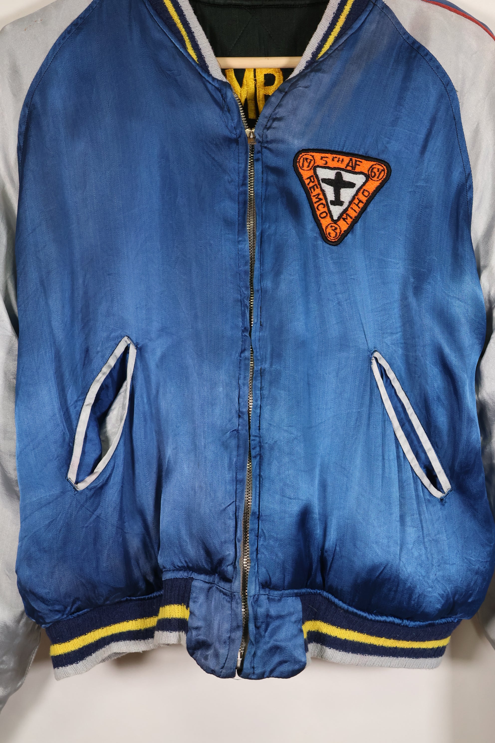 1950s U.S. Air Force 17th Bomb Wing Black Knights Korea Tour Jacket Used