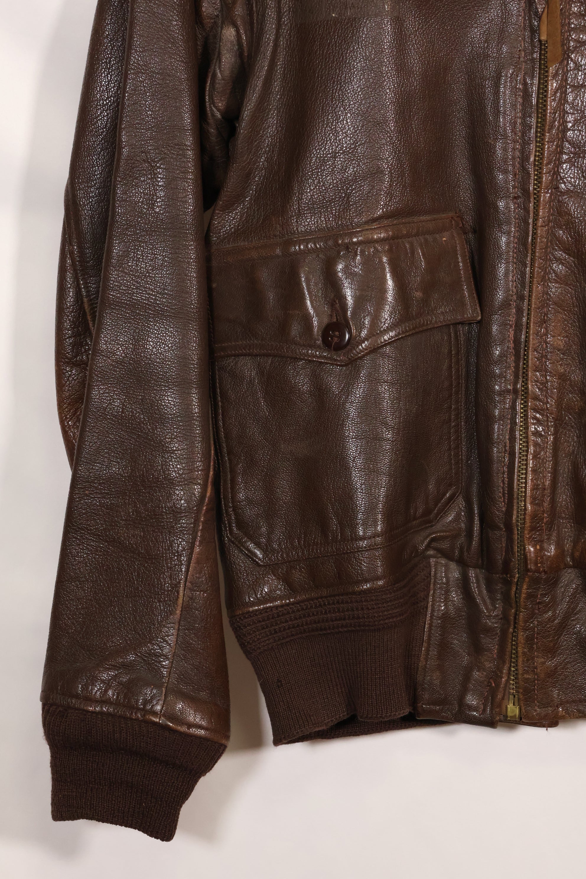 Circa 1943-45 US Navy AN-J-3a flight jacket, rare, good condition, used.