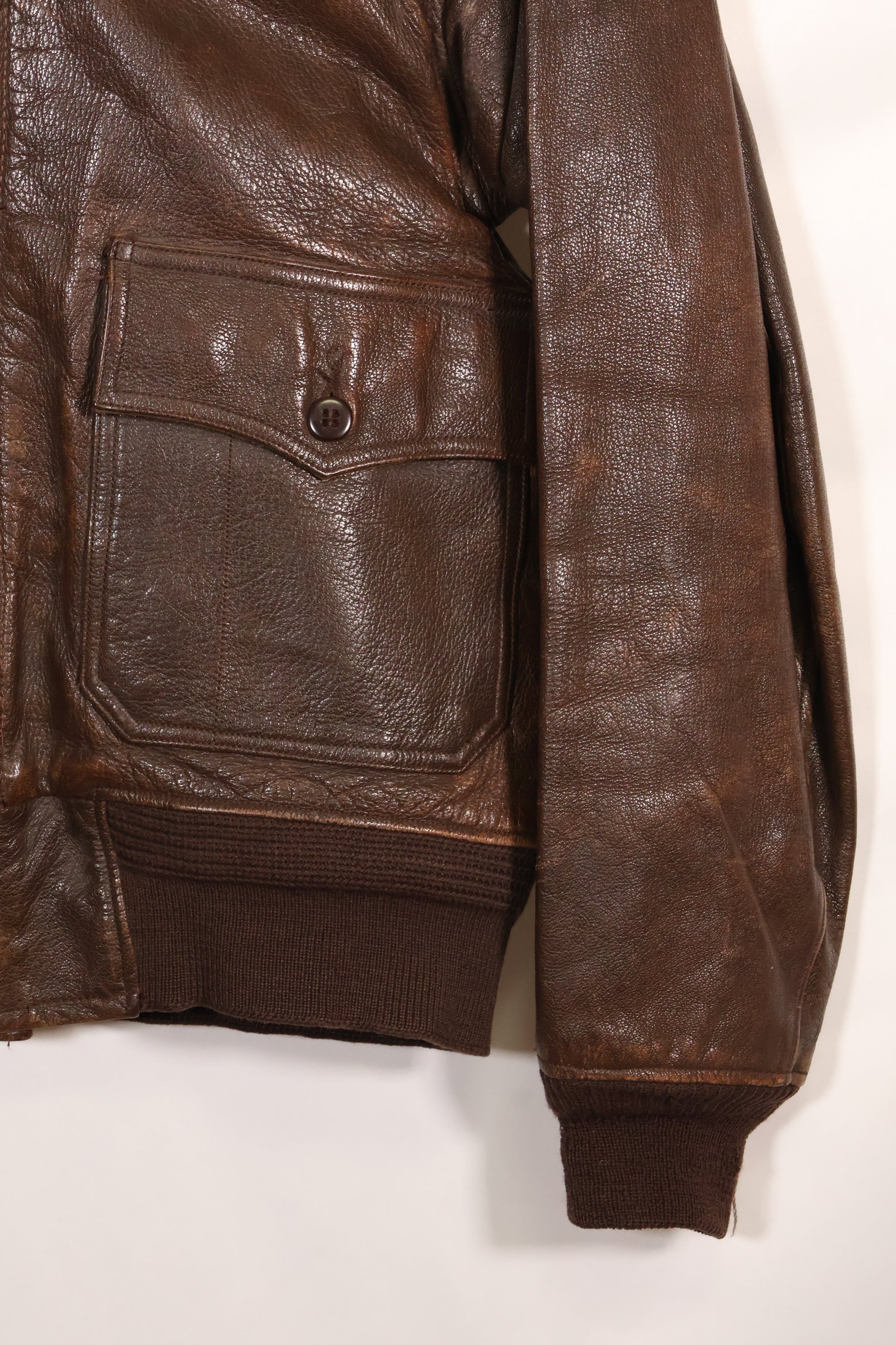 Circa 1943-45 US Navy AN-J-3a flight jacket, rare, good condition, used.