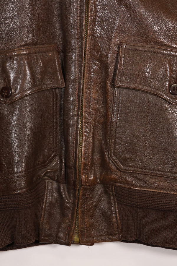 Circa 1943-45 US Navy AN-J-3a flight jacket, rare, good condition, used.