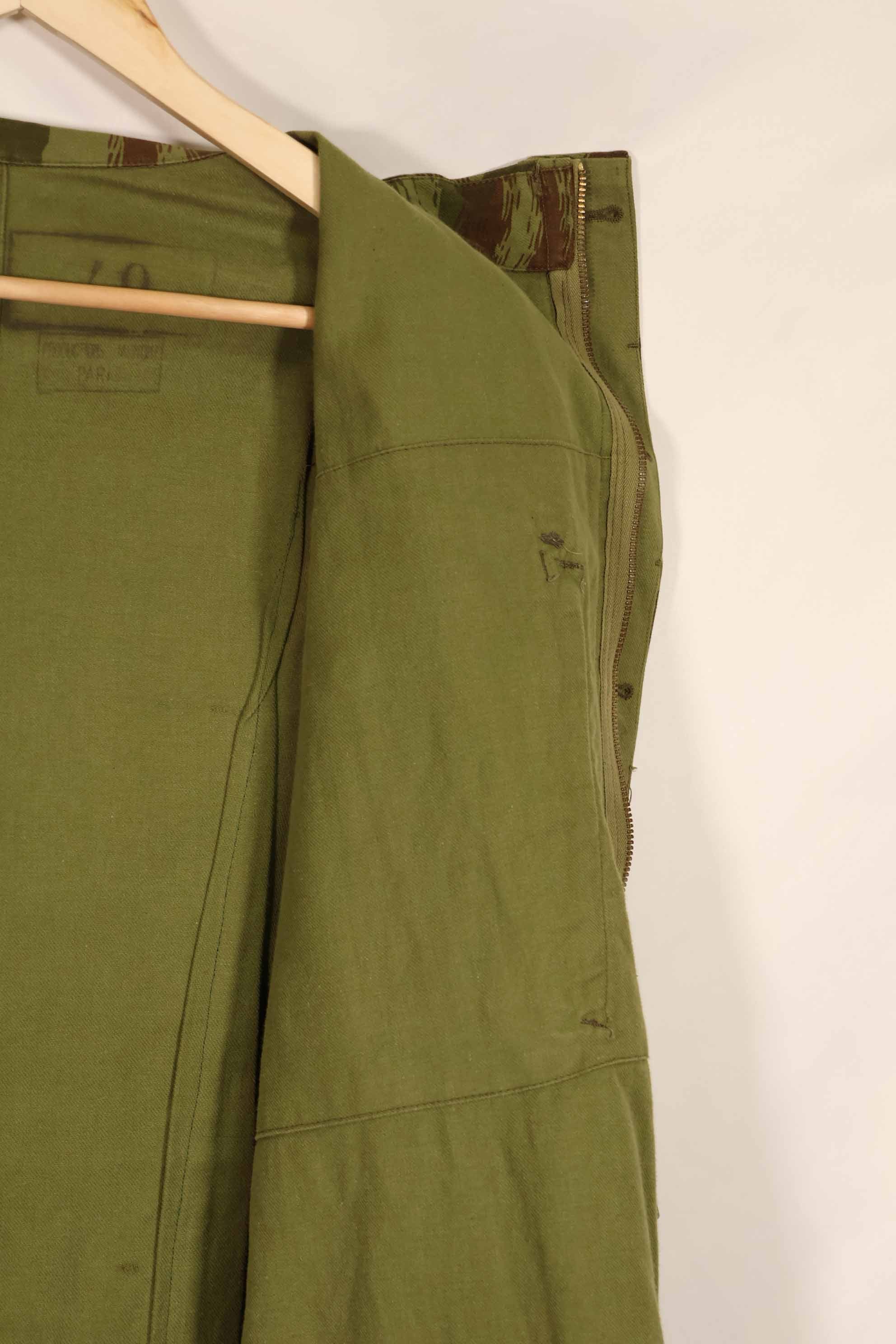 実物　1950年代　フランス軍　インドシナ戦争　リザード迷彩　TAP 47/53　空挺ジャケット