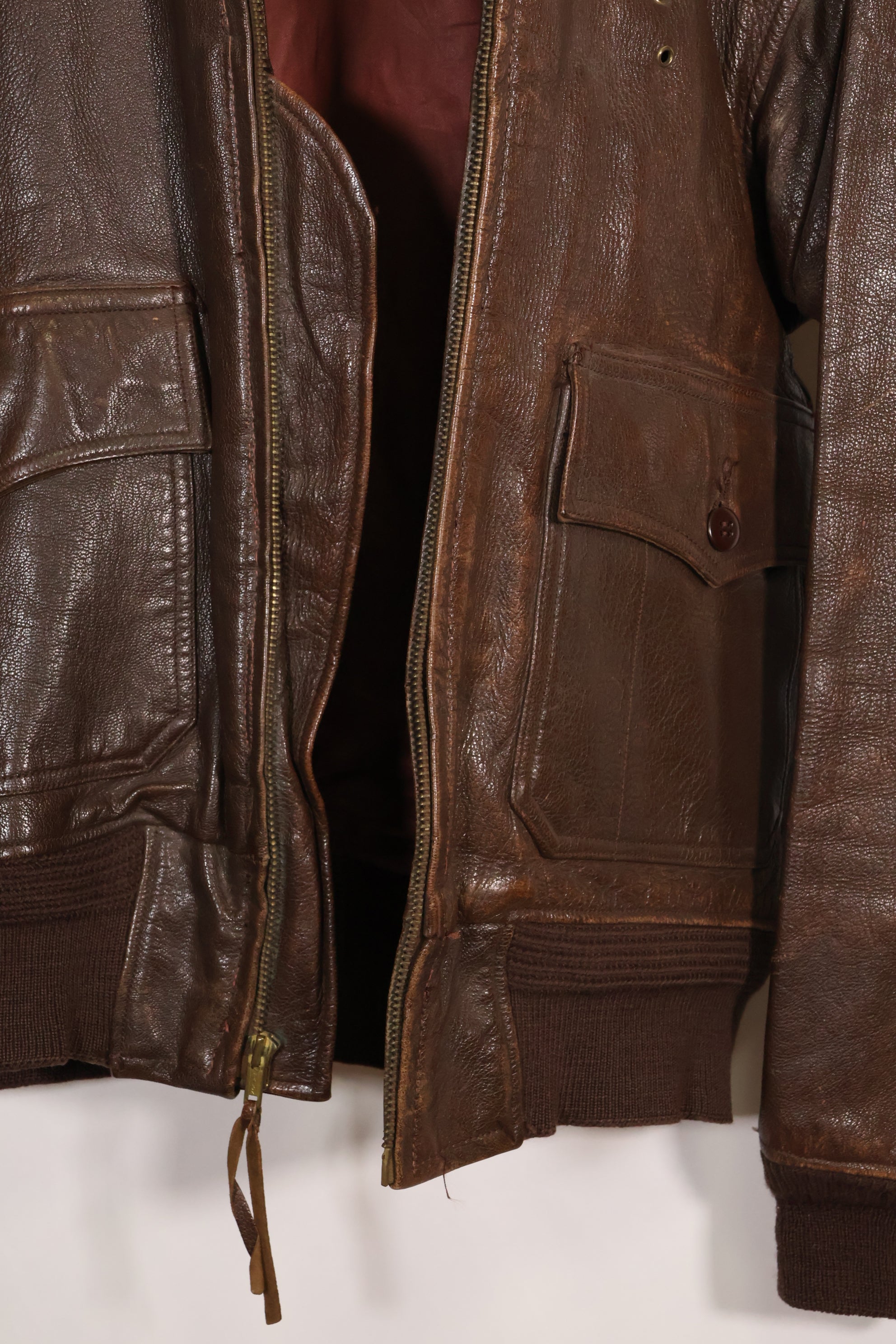 Circa 1943-45 US Navy AN-J-3a flight jacket, rare, good condition, used.