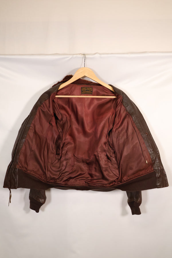 Circa 1943-45 US Navy AN-J-3a flight jacket, rare, good condition, used.