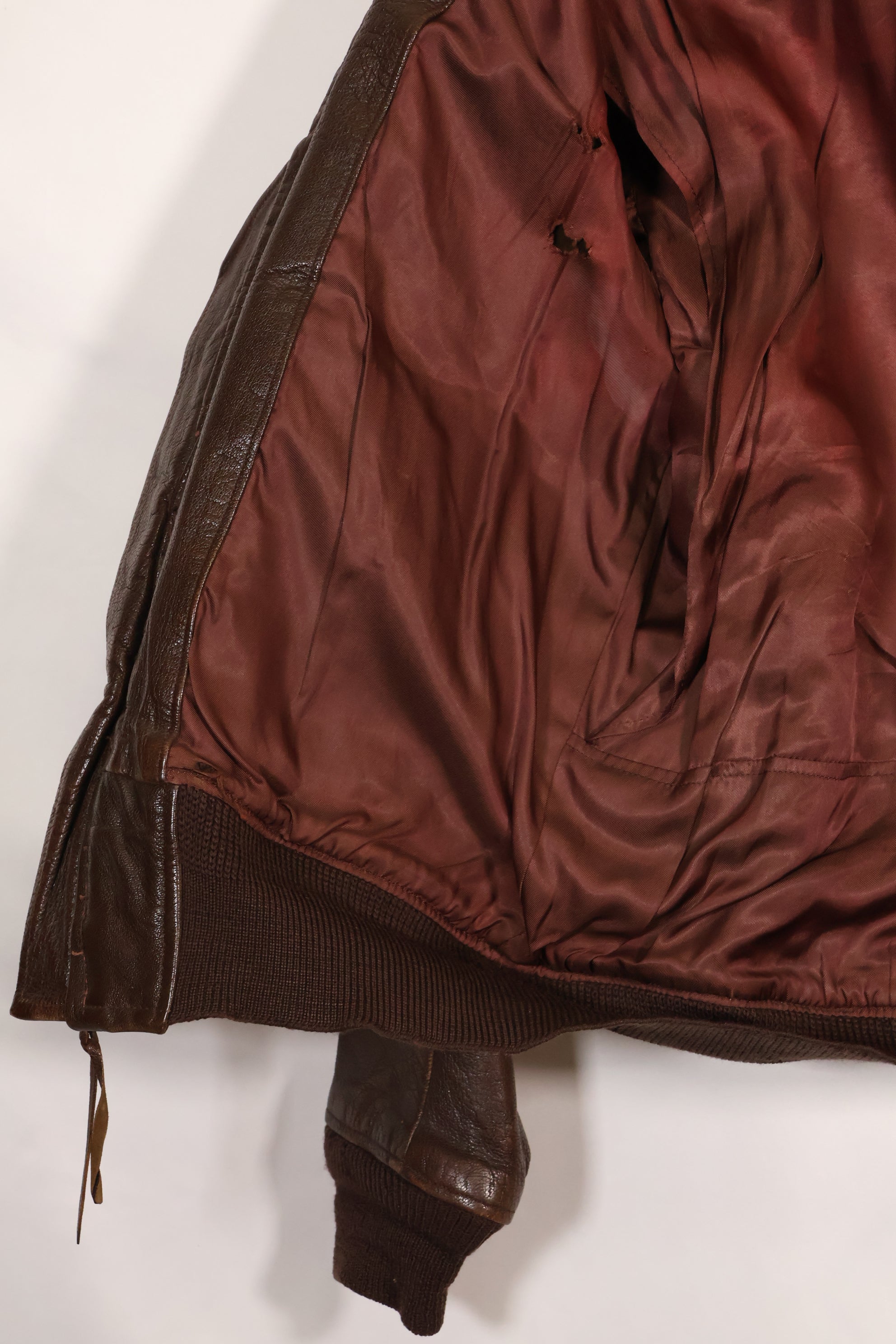 Circa 1943-45 US Navy AN-J-3a flight jacket, rare, good condition, used.