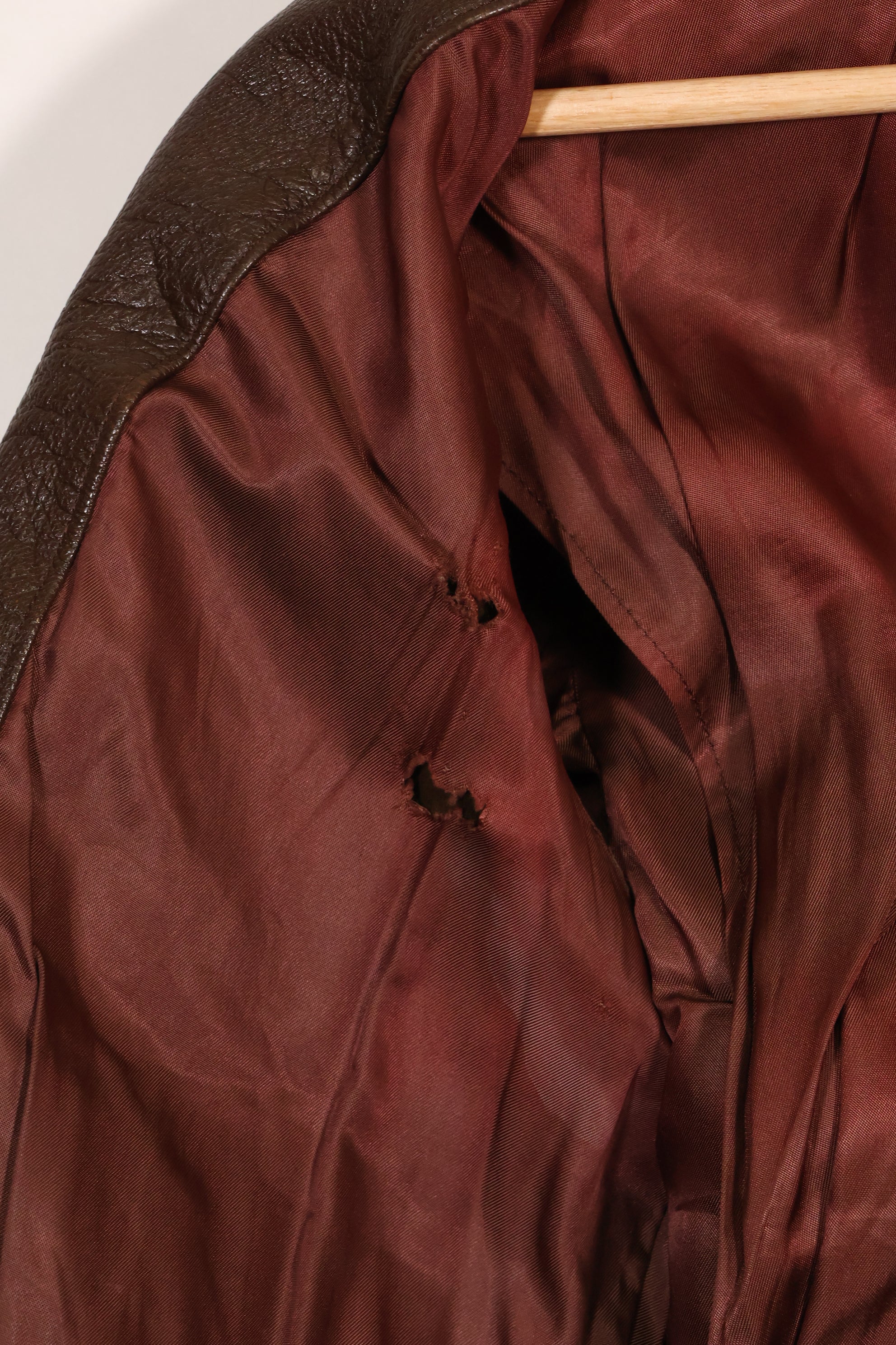 Circa 1943-45 US Navy AN-J-3a flight jacket, rare, good condition, used.