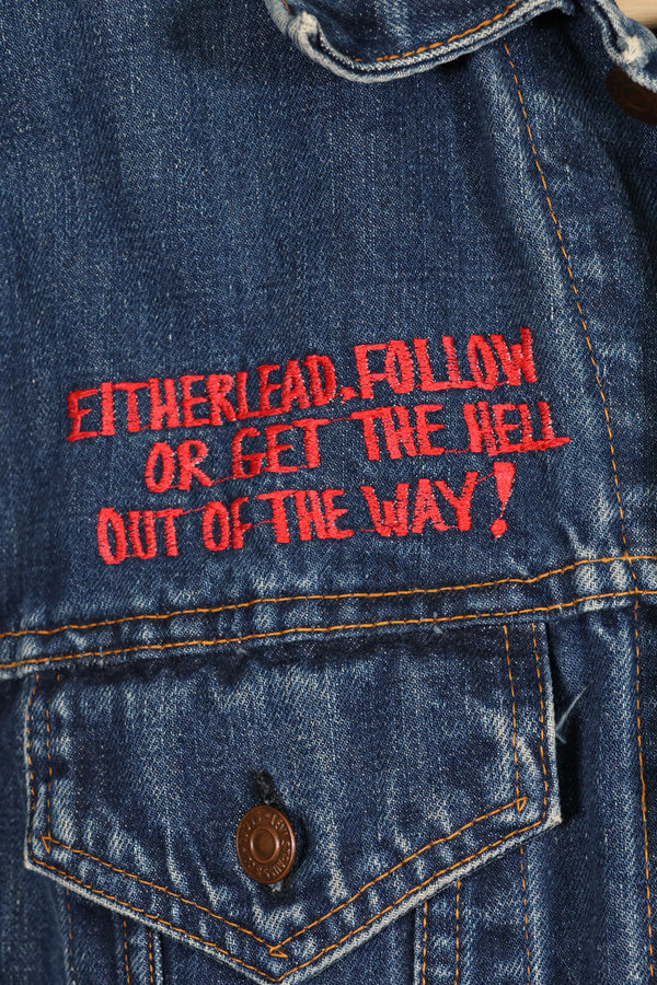 Late 1970s, U.S. Air Force The 12th Commandment Tour Jacket, Levis 70505 Big E, Used