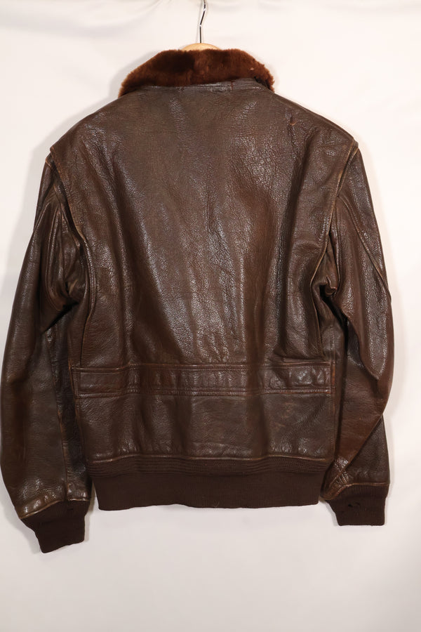 Circa 1943-45 US Navy AN-J-3a flight jacket, rare, good condition, used.