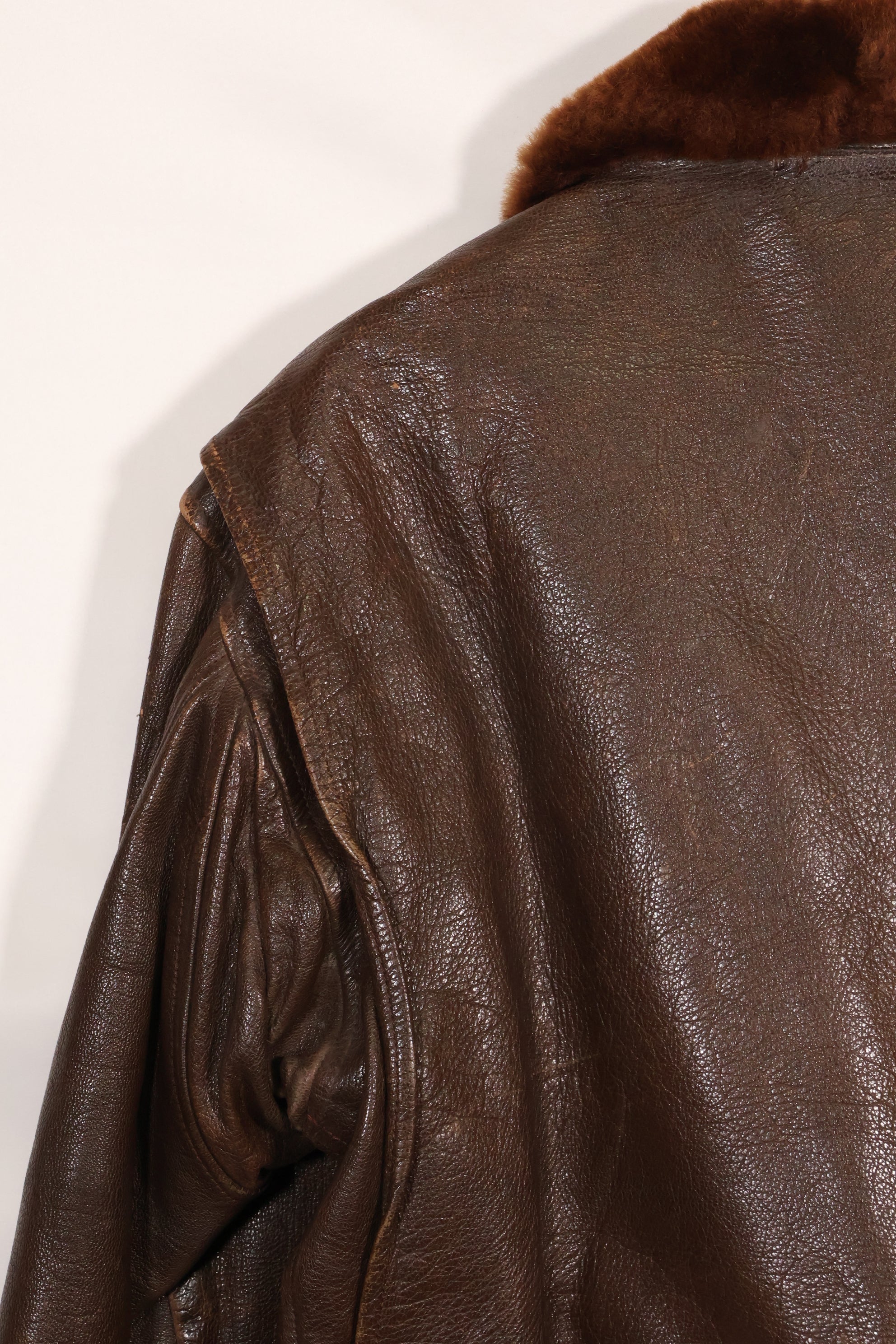 Circa 1943-45 US Navy AN-J-3a flight jacket, rare, good condition, used.