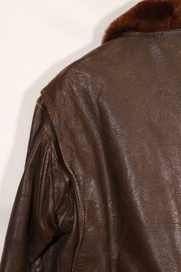 Circa 1943-45 US Navy AN-J-3a flight jacket, rare, good condition, used.