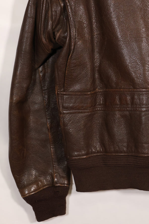 Circa 1943-45 US Navy AN-J-3a flight jacket, rare, good condition, used.