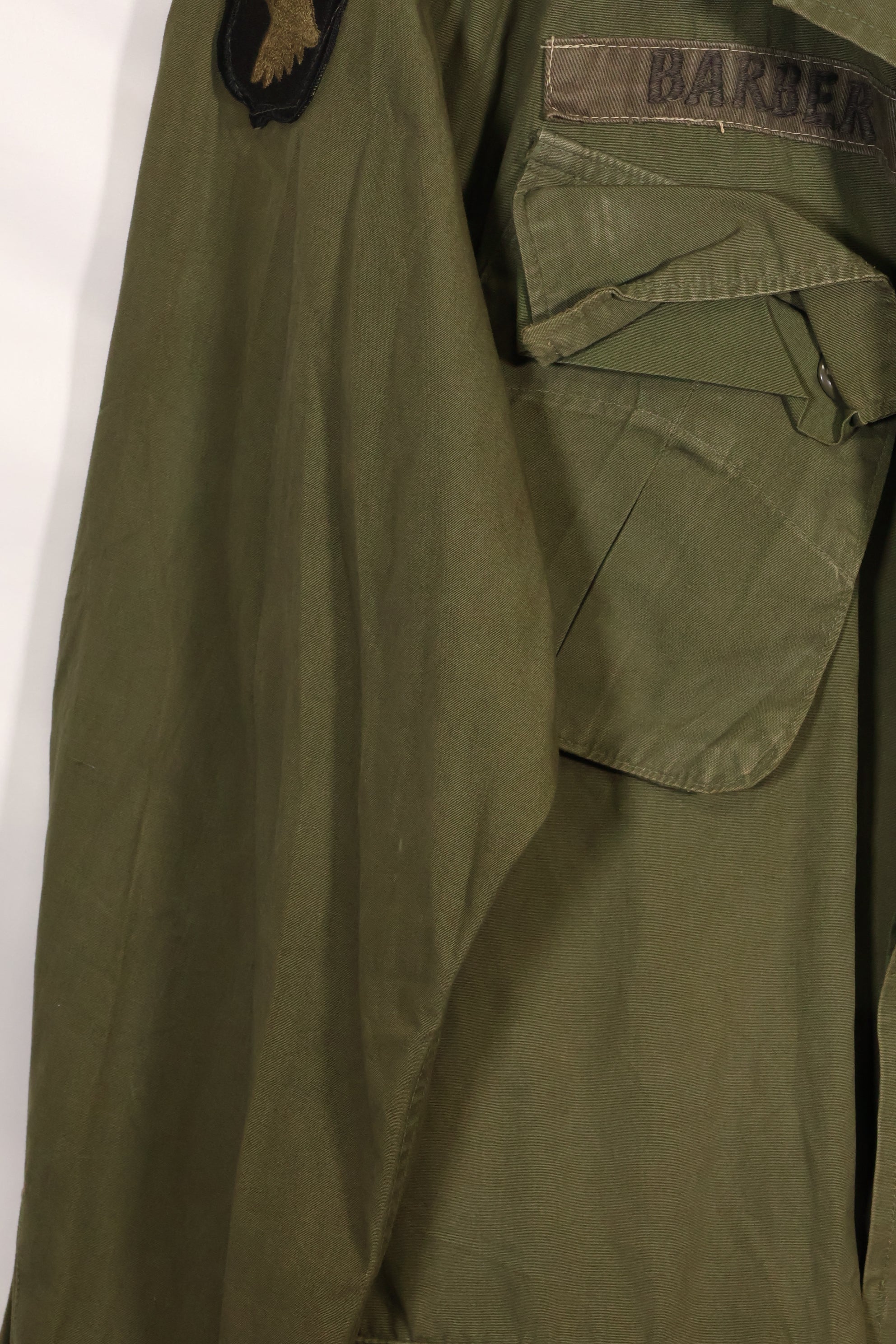 1965年頃 M-R　2nd Model ジャングルファティーグ ジャケット　初付 パッチ付　有名師団　中古品