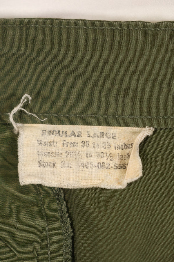 约 1967 年 L-R 无撕裂第三款丛林疲劳裤，状况良好，使用过。