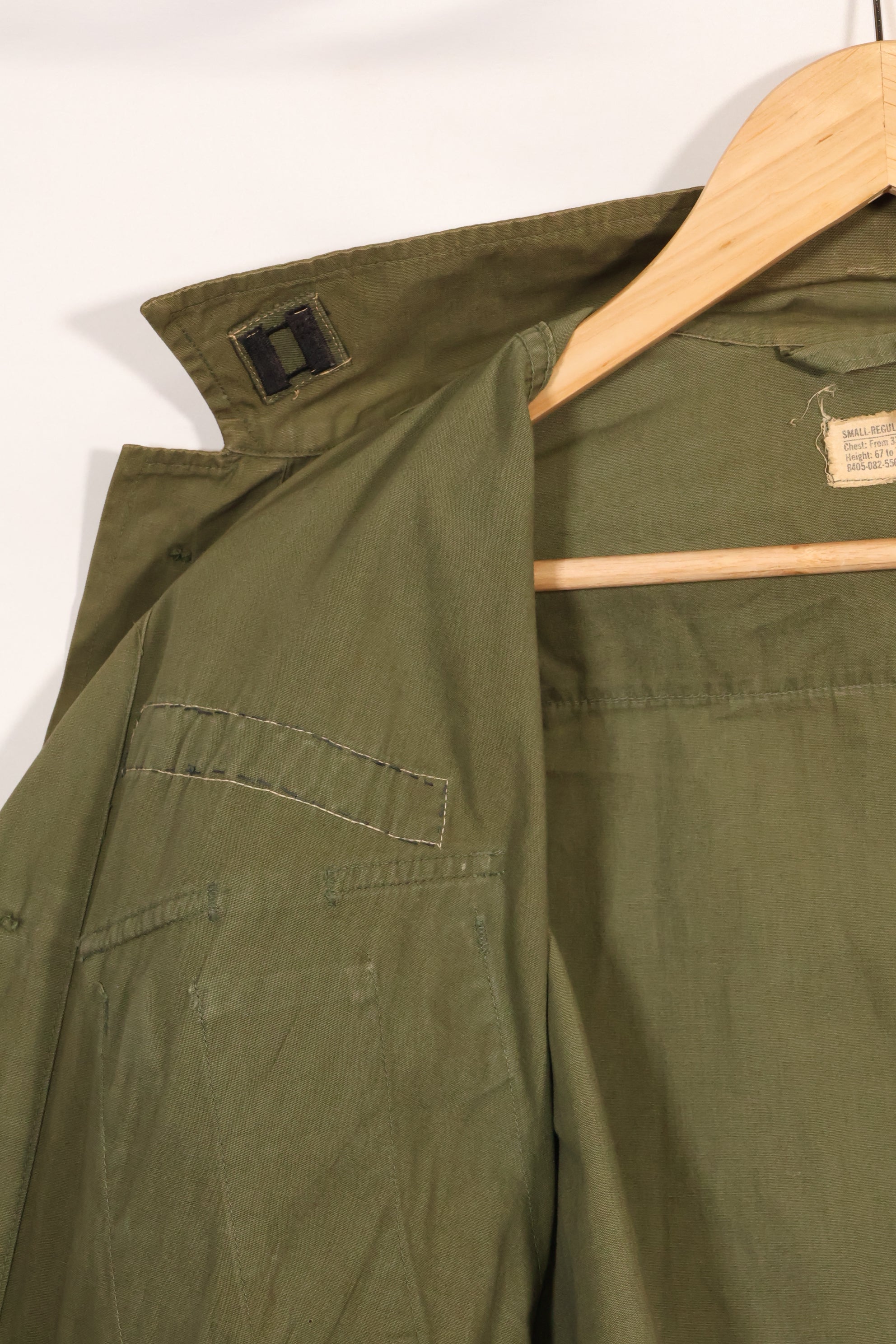 1966-67 S-R 3rd Model Jungle Fatigue Jacket MACV Medic with first patch used