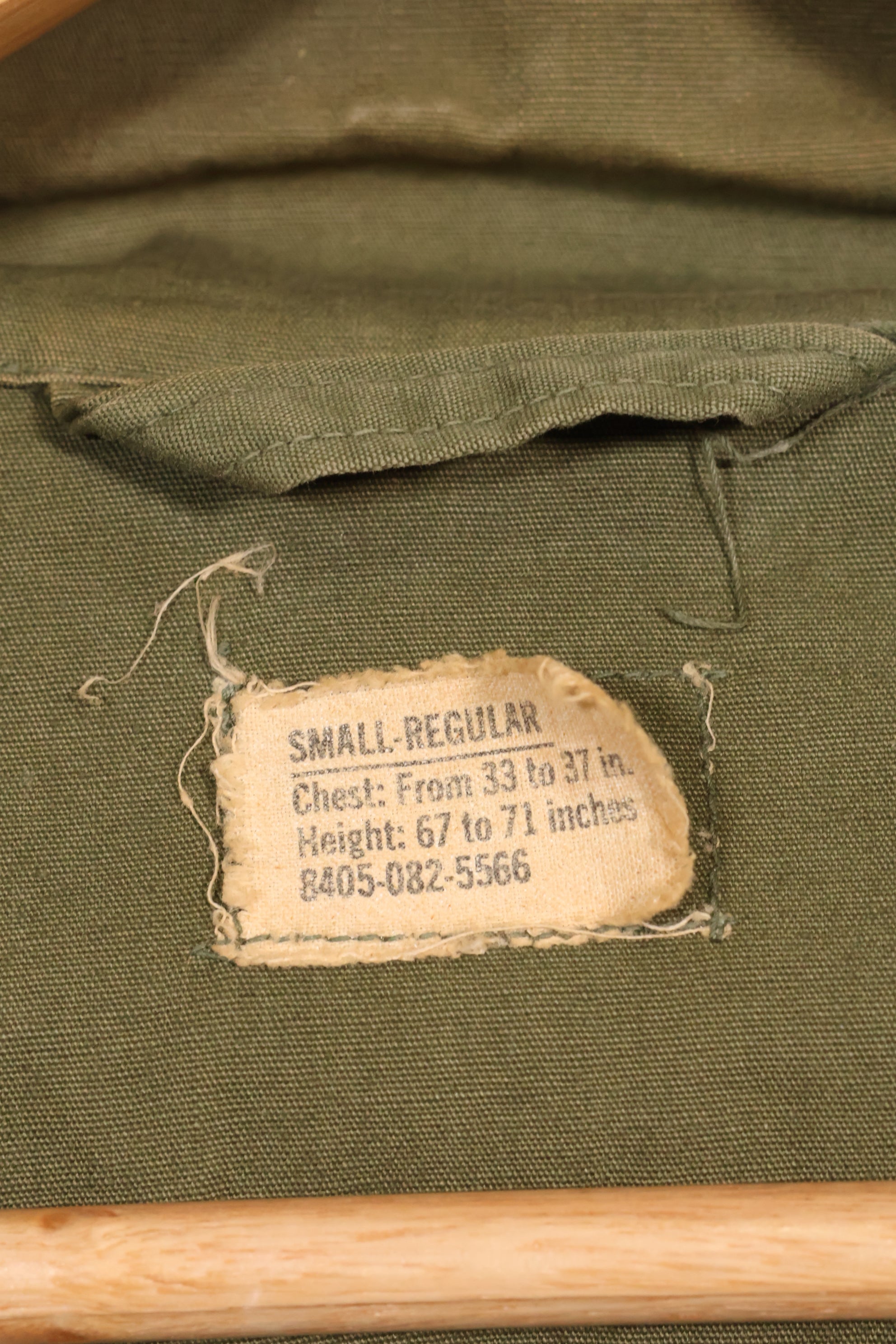 1966-67 S-R 3rd Model Jungle Fatigue Jacket MACV Medic with first patch used