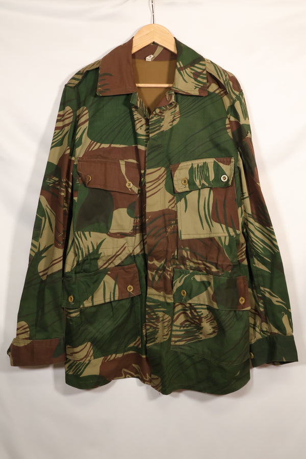 実物　ローデシア軍　ローデシア迷彩　4つポケット　ジャケット　退色あり　中古品