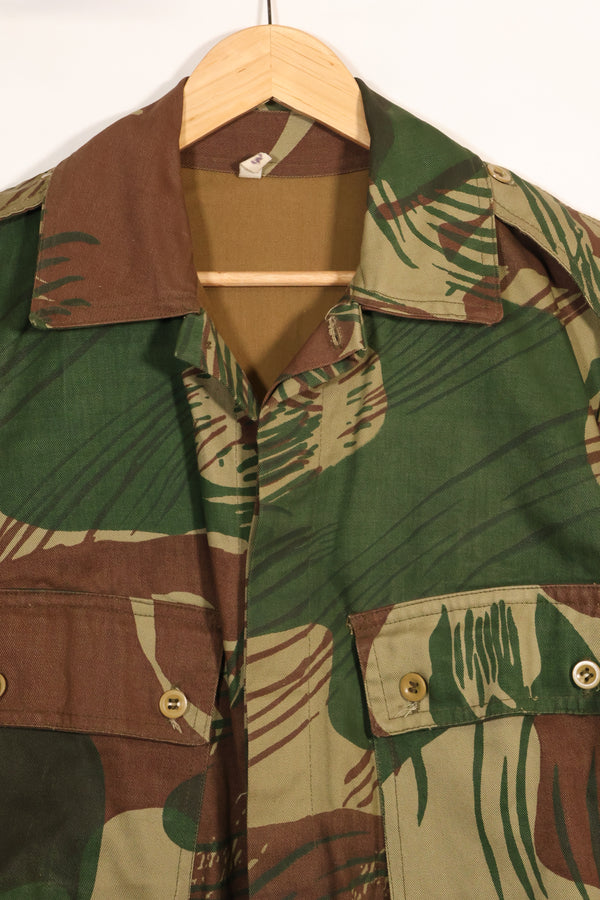 実物　ローデシア軍　ローデシア迷彩　4つポケット　ジャケット　退色あり　中古品